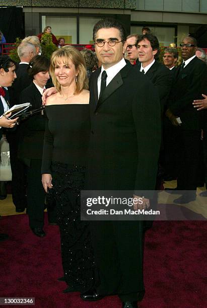 Eugene Levy and wife Deborah Divine during The 76th Annual Academy Awards - Arrivals at The Kodak Theater in Hollywood, California, United States.