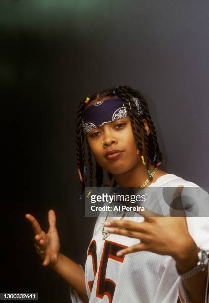 Rapper Da Brat appears in a portrait taken backstage when she performs at The Manhattan Center on July 10, 1994 in New York City.