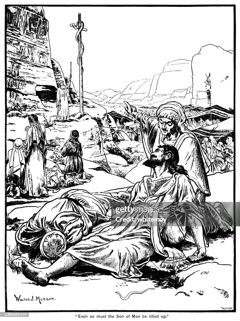 Moses and the brazen serpent