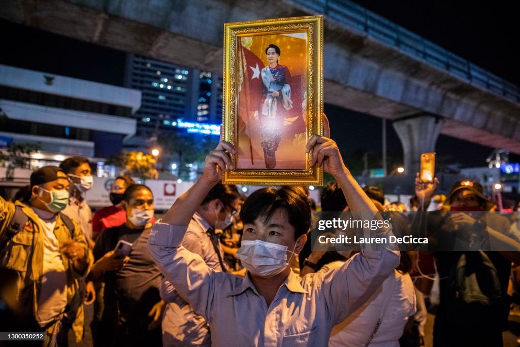 Candlelight Vigil To Support Democracy In Myanmar