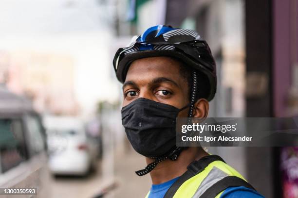 Deliver Rider Mask 527 Black Delivery Man Mask Stock Photos, High-Res Pictures, and Images ...