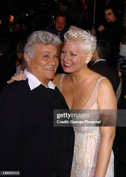 Tony Curtis and Jill Vandenberg during 2004 Vanity Fair Oscar Party - Arrivals at Mortons in Beverly Hills, California, United States.