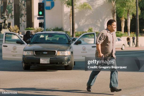 Gunman Tyler Brehm goes on a shooting rampage on December 11, 2011 on Sunset and Vine in Hollywood, California.