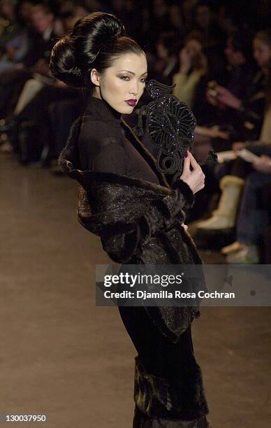 Zang Toi 2003 Fall Fashion during Mercedes-Benz Fashion Week Fall 2003 Collections - Zang Toi - Runway at Bryant Park in New York City, New York,...