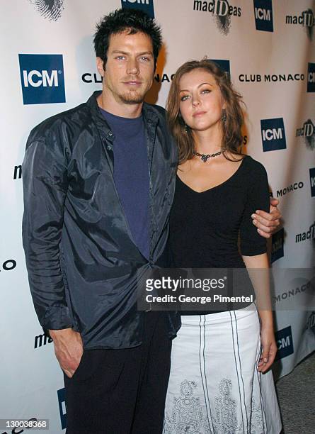 Jason Lewis and Katherine Isabelle during 2004 Toronto International Film Festival - ICM/Club Monaco/MacIDeas Party at Adriatico in Toronto, Ontario,...