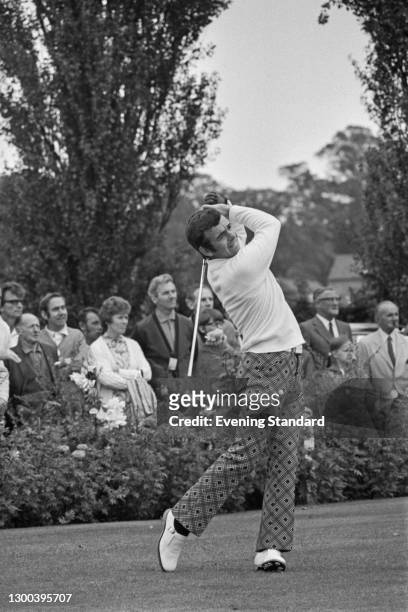English golfer Tony Jacklin during the 1973 European Tour, UK, September 1972.