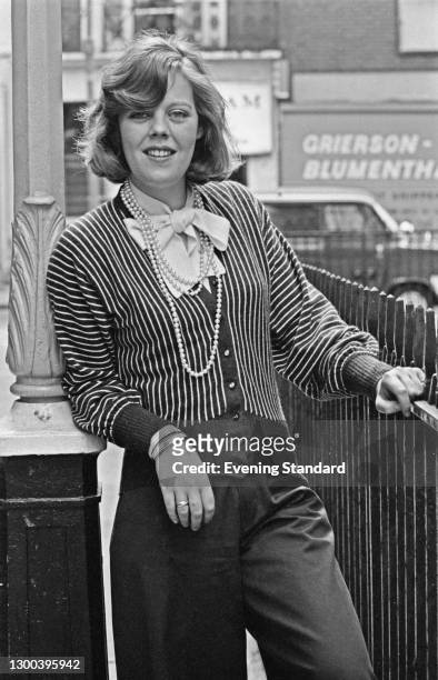 British journalist Emma Soames, later the editor of 'Tatler' magazine, UK, 14th August 1972.