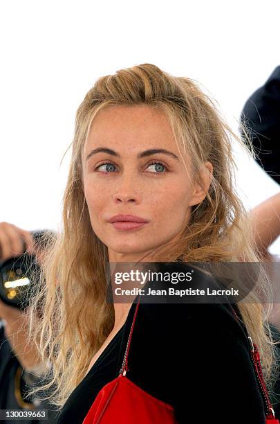 Emmanuelle Beart during 2003 Cannes Film Festival - "Les Egares" Photo Call in Cannes, France.