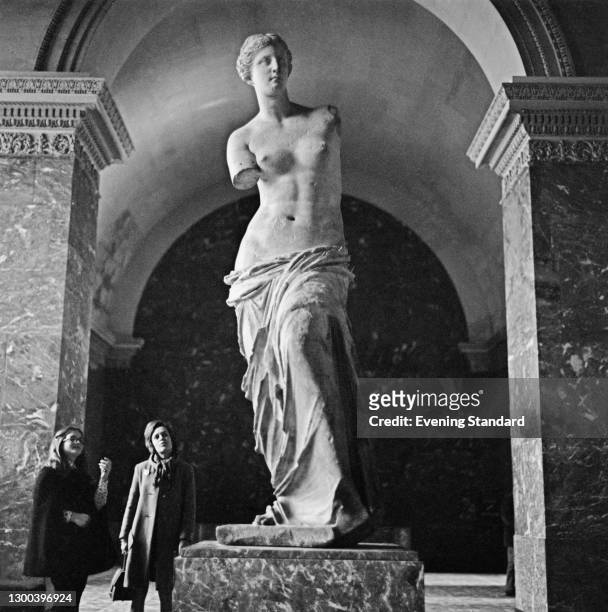The Venus De Milo, an ancient Greek statue of the goddess Aphrodite , in the Louvre Museum in Paris, France, 3rd November 1972.