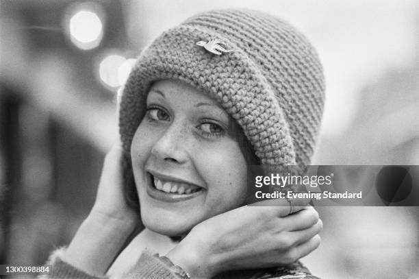 Dutch model and actress Sylvia Kristel , UK, 5th January 1973. She played the title character in the softcore erotic film 'Emmanuelle' in 1974.