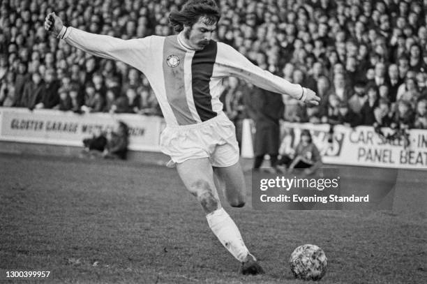 English footballer Don Rogers of Crystal Palace FC during an FA Cup 3rd round match against Southampton, UK, 13th January 1973. The score was 2-0 to...