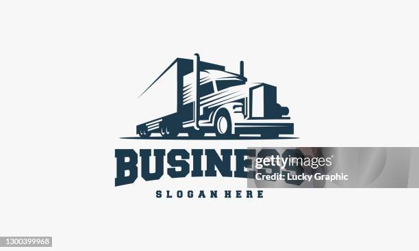 truck designs template vector, cargo , delivery, express logistic - truck driver stock illustrations