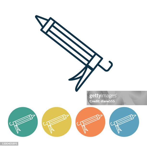 home improvement diy icon - sealant stock illustrations