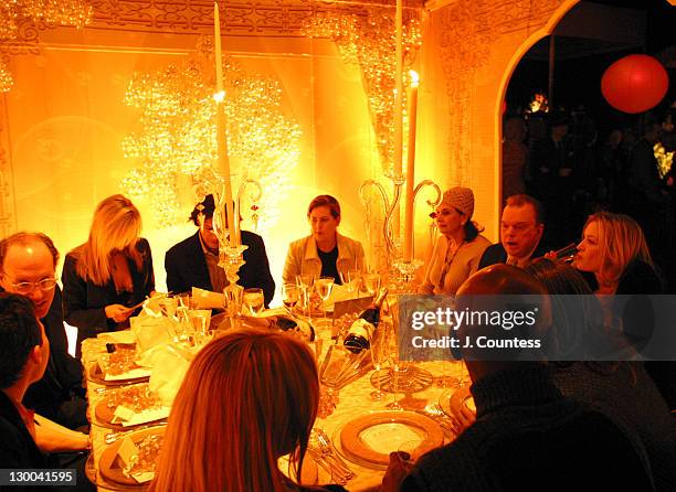 Taittinger Table at Dinner during Sixth Annual Elle Decor's "Dining by Design", Presented by Champagne Taittinger at Hammerstein Ballroom in New York...