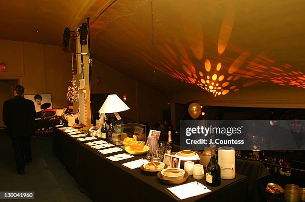 Silent Auction Lounge during Sixth Annual Elle Decor's "Dining by Design", Presented by Champagne Taittinger at Hammerstein Ballroom in New York...