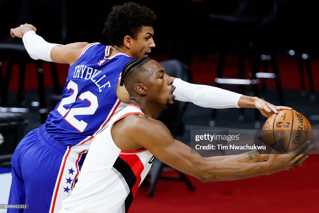 Portland Trail Blazers v Philadelphia 76ers