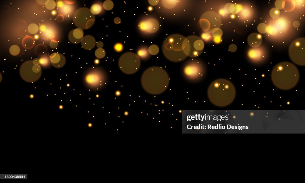 Glittery Gradient Defocused Lights Background