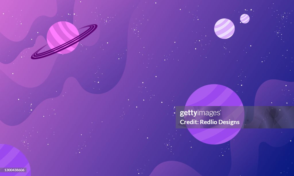 Space With Planets Background High-Res Vector Graphic - Getty Images