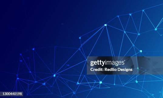 Technology Network Data Lines Background High-Res Vector Graphic ...