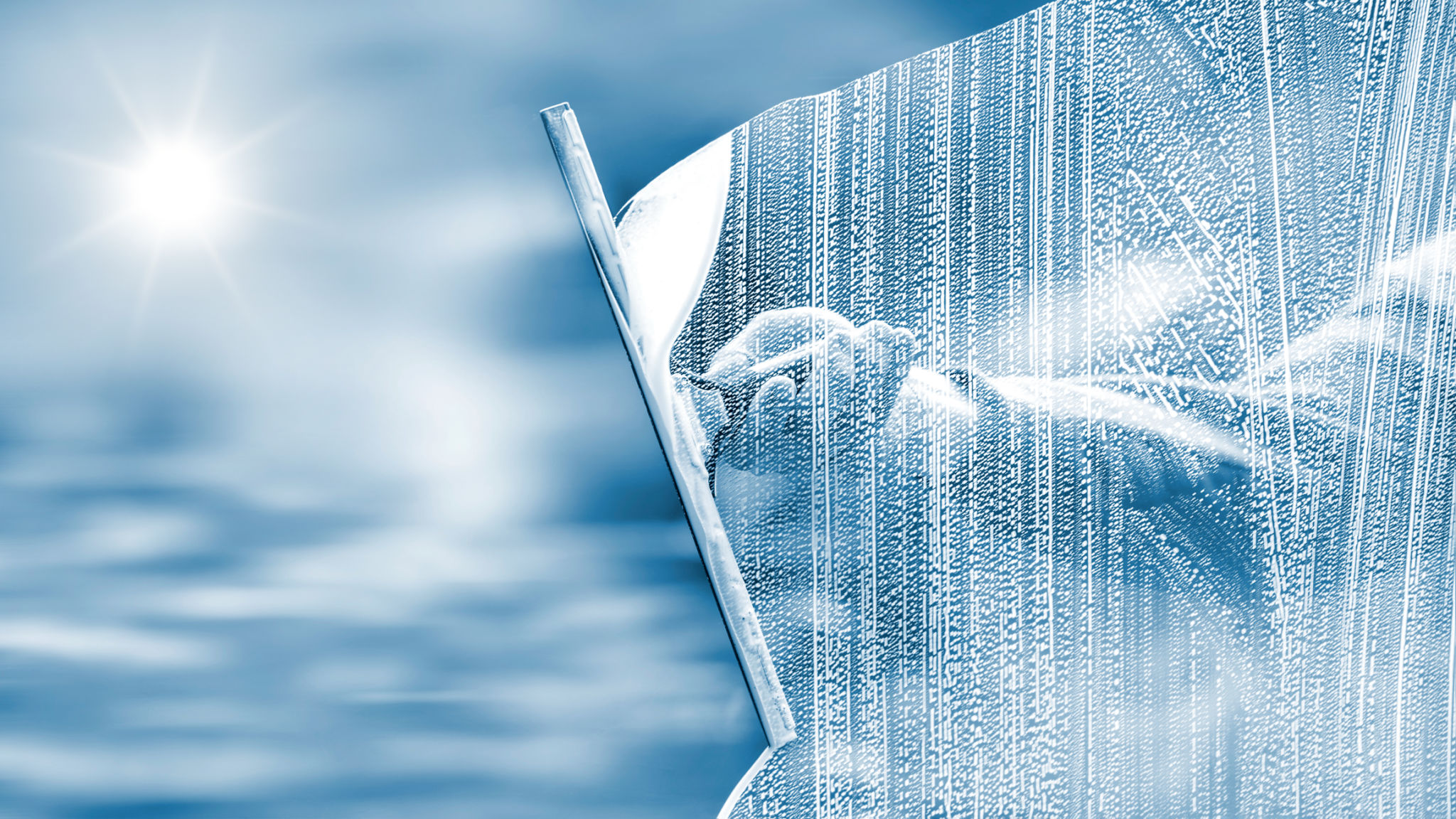 winter window cleaning