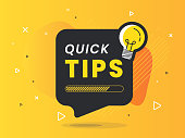 Quick Tips badge with light bulb on speech bubble.