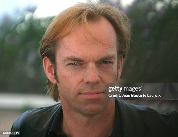 Hugo Weaving during 2003 Cannes Film Festival - "Matrix Reloaded" Photo Call at Palais des Festivals in Cannes, France.