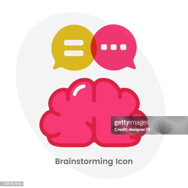 brainstorming and talking speech bubble icon. - team looking at computer screen stock illustrations