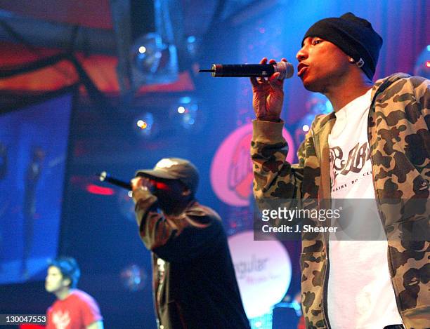 Pharrell Williams and Shay of N.E.R.D. During 11th Annual Rock The Vote Awards - Show at Hollywood Palladium in Hollywood, California, United States.