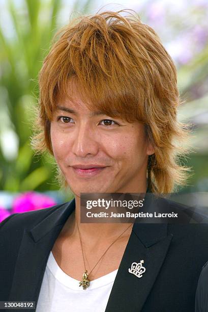 Kimura Takuya during 2004 Cannes Film Festival - "2046" - Photocall at Palais Du Festival in Cannes, France.