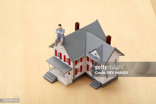 miniature house,close up - miniature dollhouse bildbanksfoton och bilder