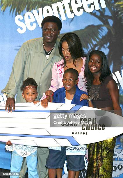 Cast of "The Bernie Mac Show" during The 2002 Teen Choice Awards - Press Room at Universal Amphitheater in Universal City, California, United States.