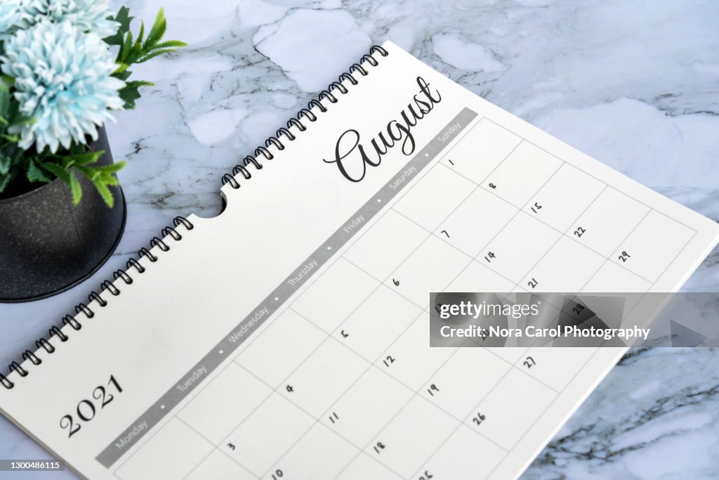 August 2021 Calendar