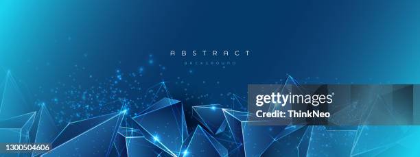 abstract polygonal space stock illustration - polygon stock illustrations