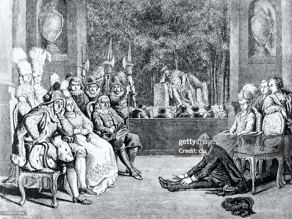 Hamlet Draw Performance First Performance Of Hamlet On A Stage In Berlin In 1777 High-Res ...