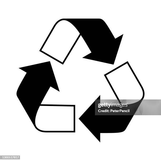 recycling und ökologie-ikone. wiederverwenden und ablehnen konzept. recycling-paket-marke. vektor-illustration - lifecycle stock-grafiken, -clipart, -cartoons und -symbole