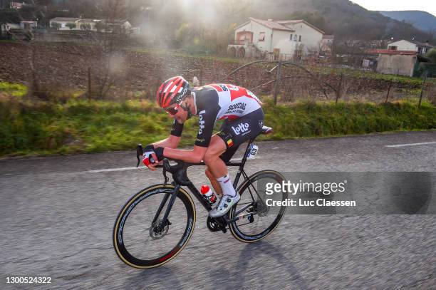 Tim Wellens of Belgium and Team Lotto Soudal during the 51st Étoile de Bessèges - Tour du Gard 2021, Stage 3 a 154,8km stage from Bessèges to...