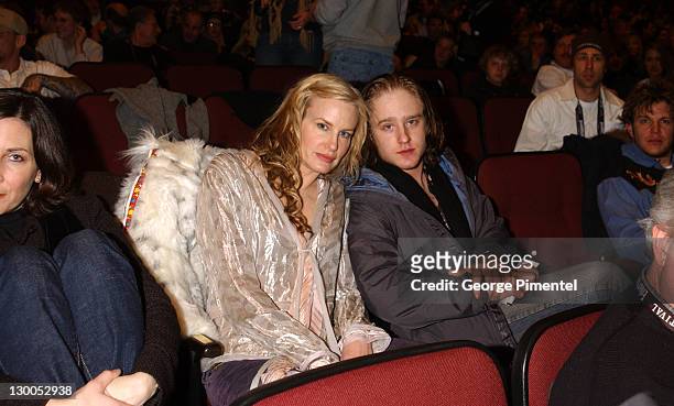 Daryl Hannah and Ben Hicks during 2003 Sundance Film Festival - "Northfork" Premiere at Eccles in Park City, Utah, United States.
