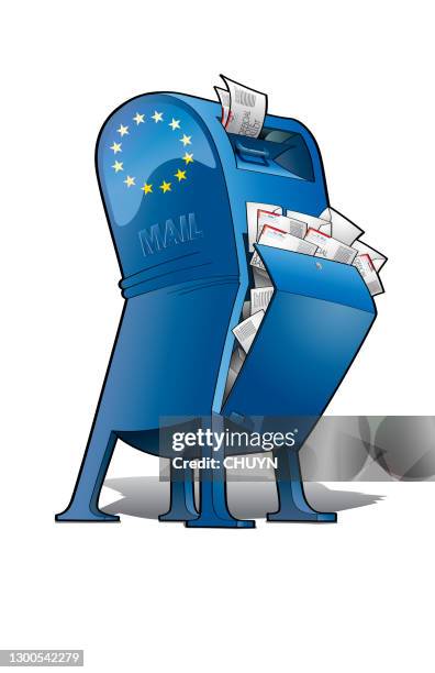 voting future - covid response stock illustrations