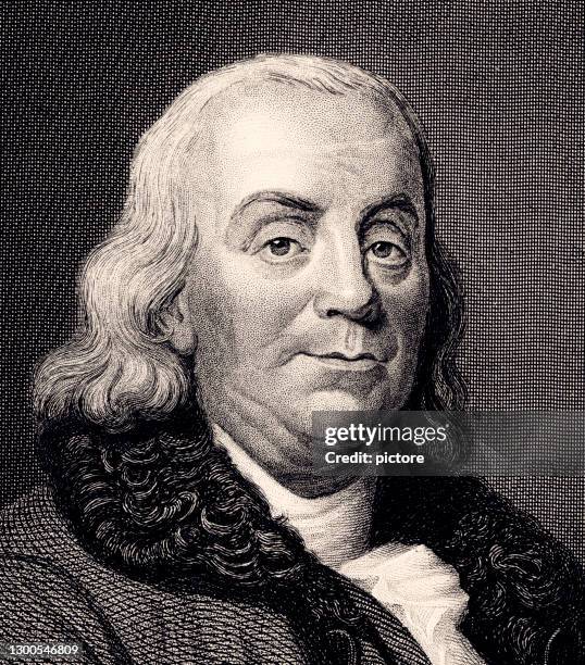 ilustraciones, imágenes clip art, dibujos animados e iconos de stock de benjamin franklin (xxxl con muchos detalles) - trabajador de imprenta