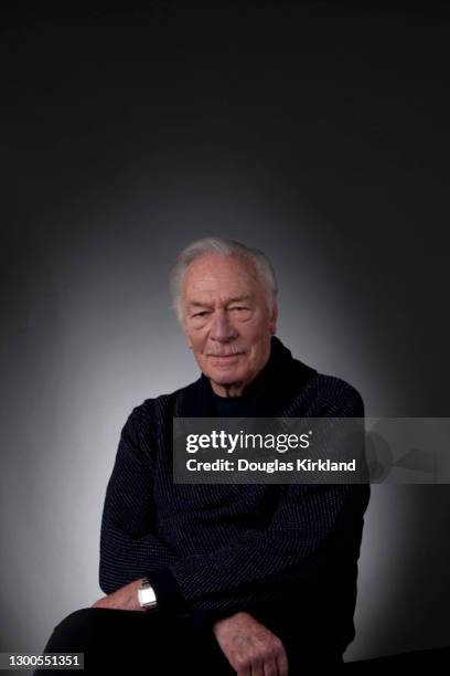 English actor Christopher Plummer poses for a portrait in February 2012 in Los Angeles, California.