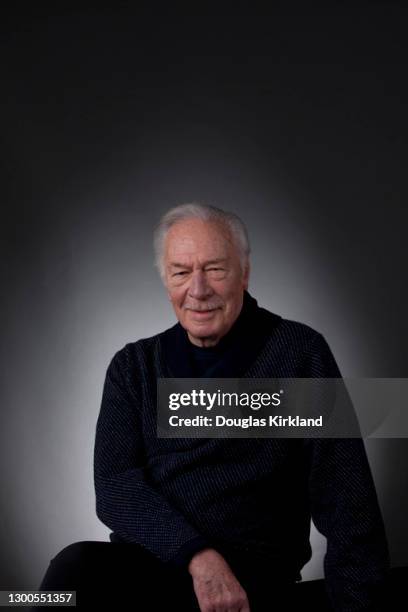 English actor Christopher Plummer poses for a portrait in February 2012 in Los Angeles, California.