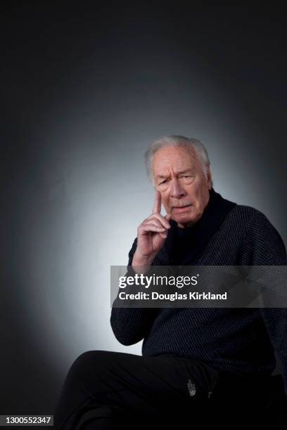 English actor Christopher Plummer poses for a portrait in February 2012 in Los Angeles, California.