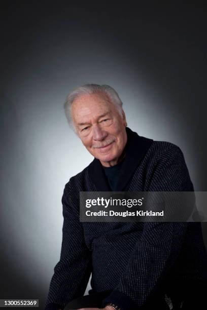 English actor Christopher Plummer poses for a portrait in February 2012 in Los Angeles, California.