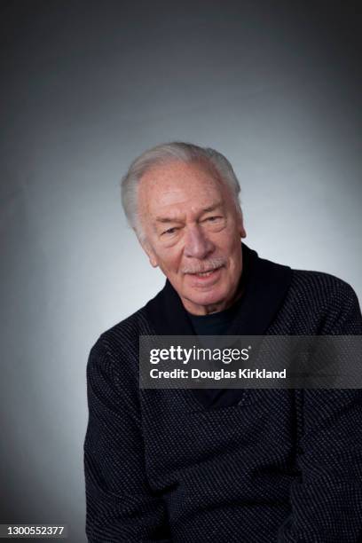 English actor Christopher Plummer poses for a portrait in February 2012 in Los Angeles, California.