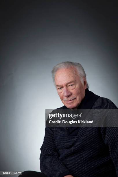 English actor Christopher Plummer poses for a portrait in February 2012 in Los Angeles, California.