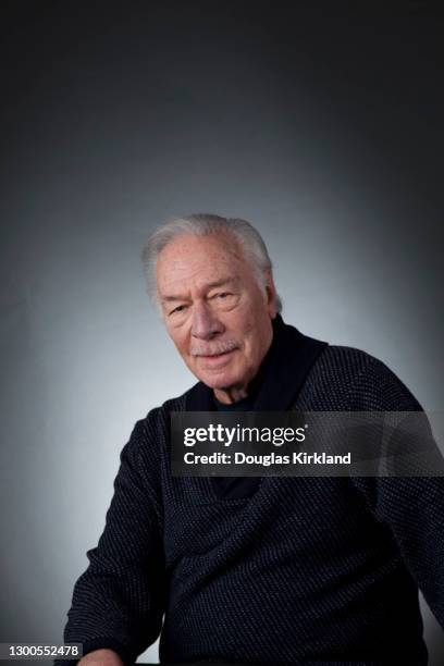 English actor Christopher Plummer poses for a portrait in February 2012 in Los Angeles, California.