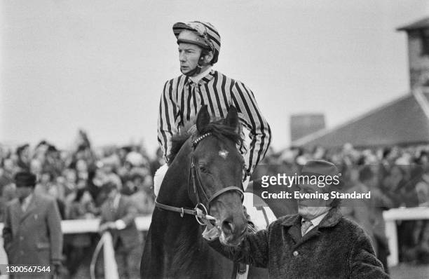 English jockey Lester Piggott, UK, 3rd April 1973.