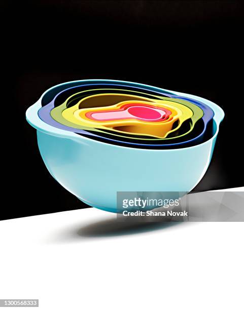 colorful nesting bowls - "shana novak" stock pictures, royalty-free photos & images
