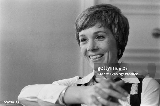 English actress and singer Julie Andrews, UK, 13th April 1973.
