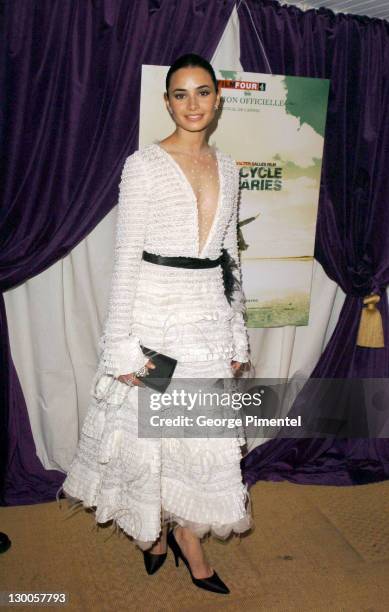 Mia Maestro during 2004 Cannes Film Festival -"Motorcycle Diaries" - Party at La Plage Coste in Cannes, France.